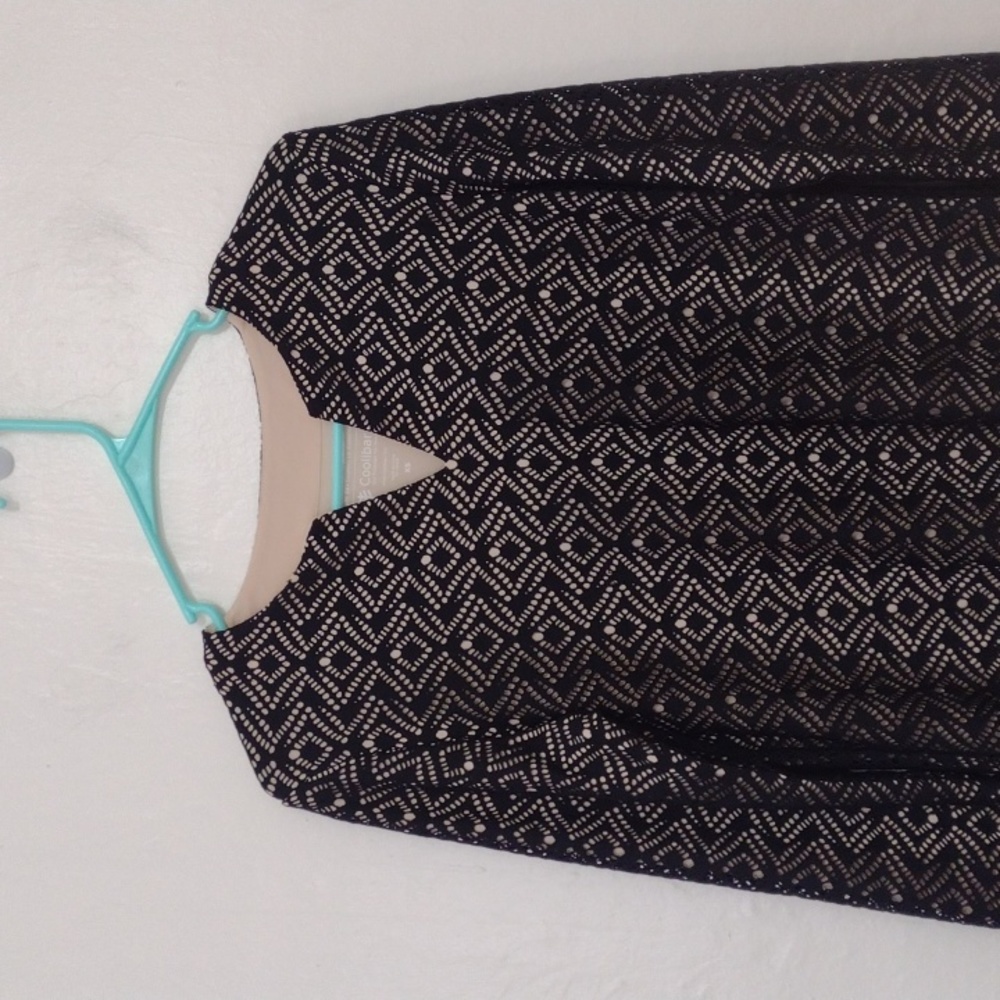 Coolibar Black Lausanne Crochet Long Sleeve UPF Sun Protection Cover Up Size XS - Picture 5 of 13